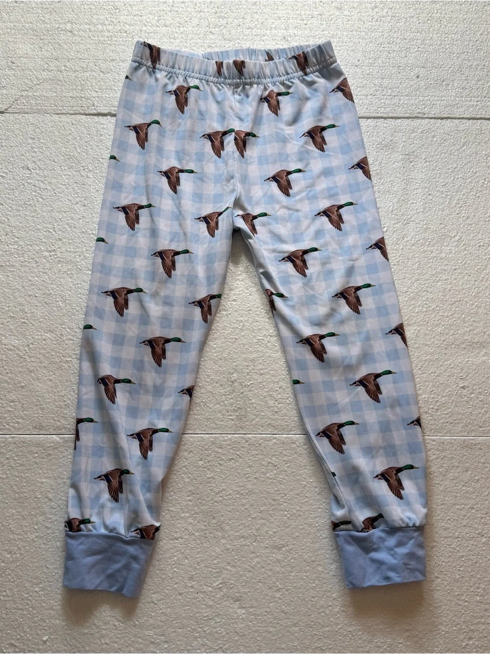 Boutique Gingham Mallard Pajama Set Boys 3T